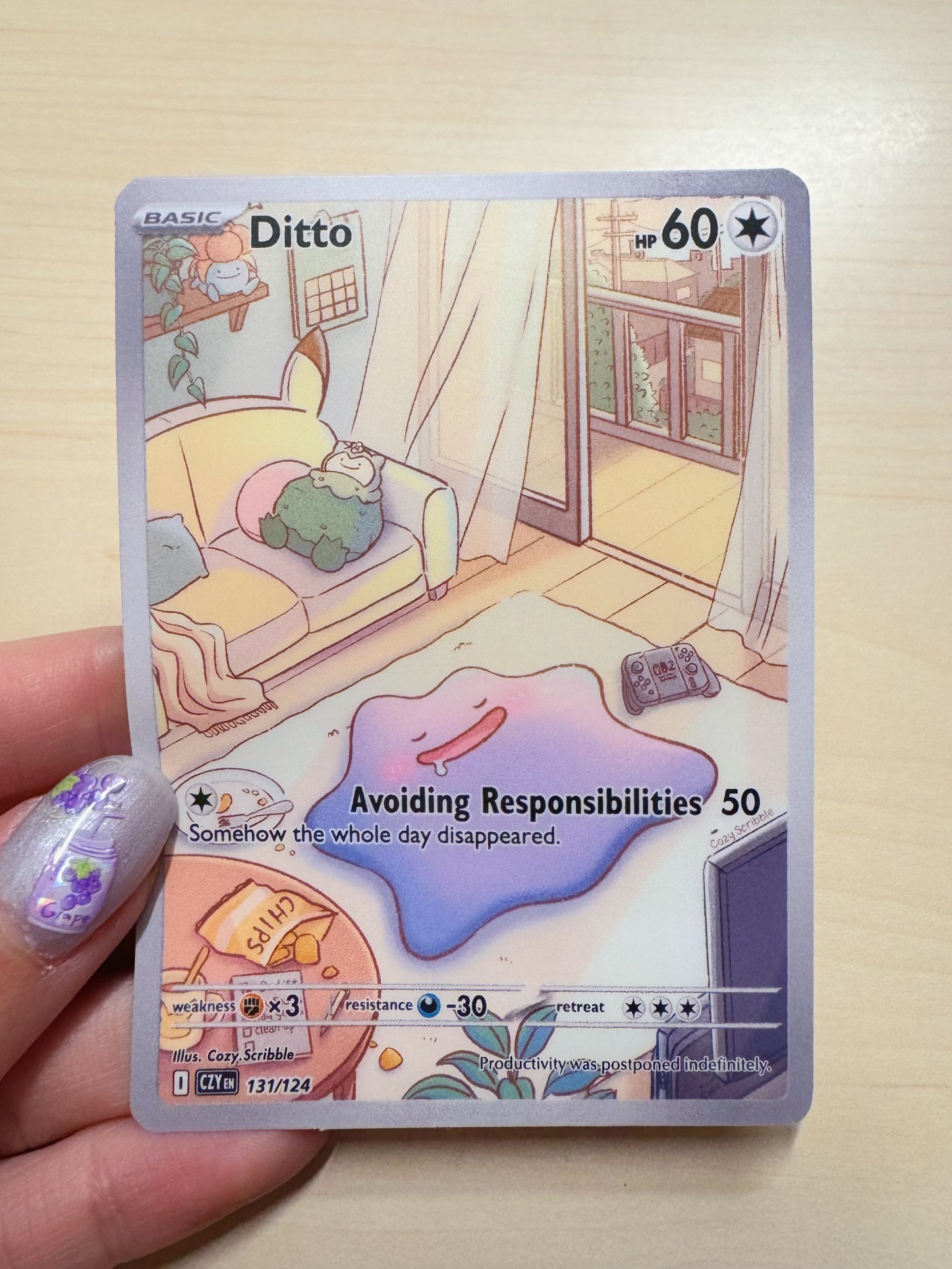 Avoiding Responsibilities Card Art Sticker