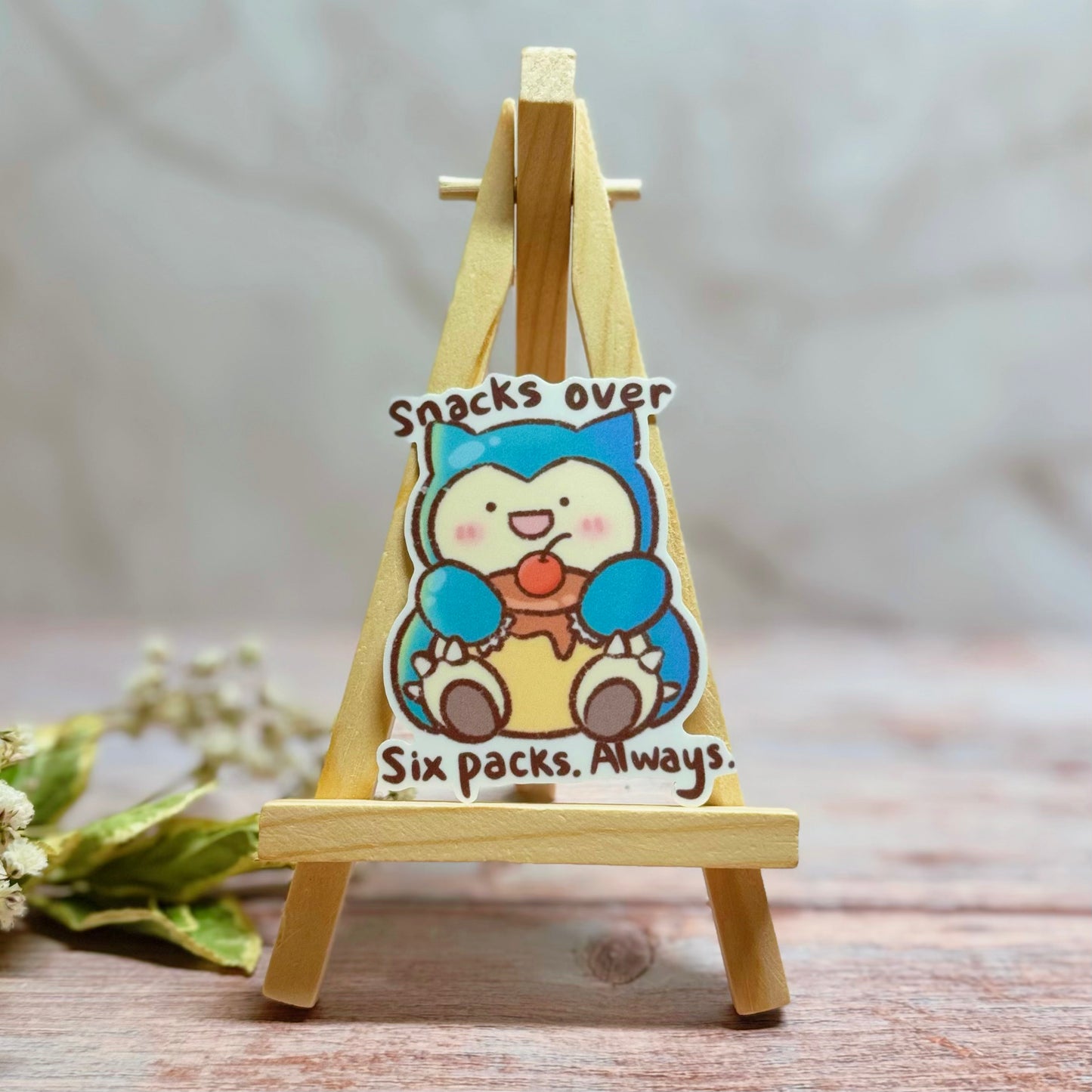 Snorli Pudding Sticker