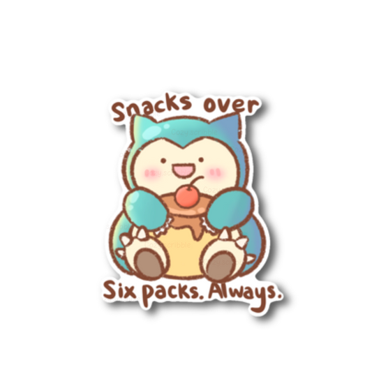 Snorli Pudding Sticker