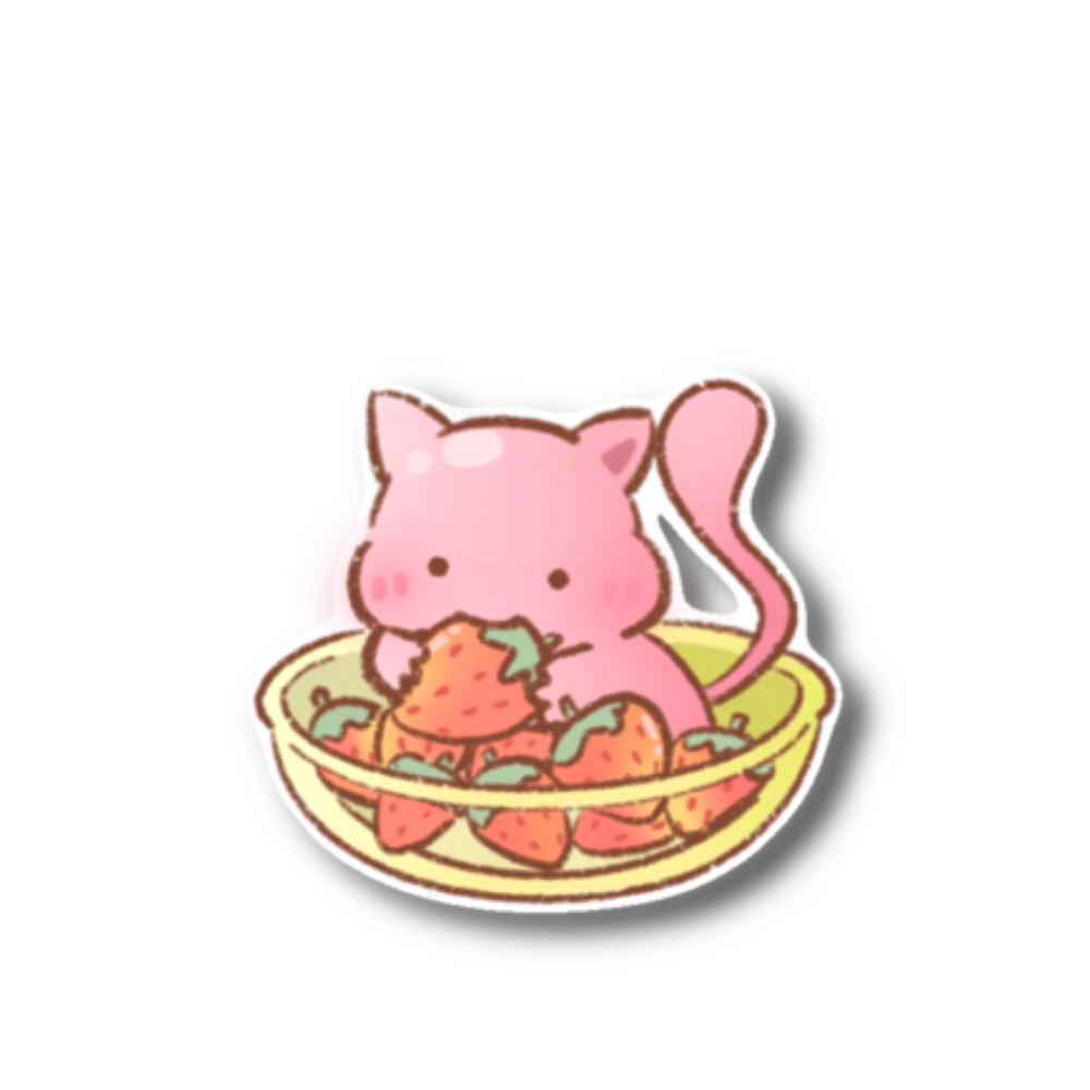 StrawberryMew Sticker