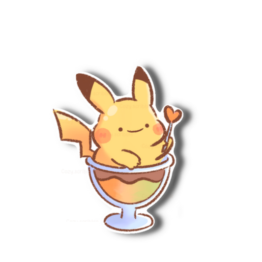 Cupcake Pika Sticker