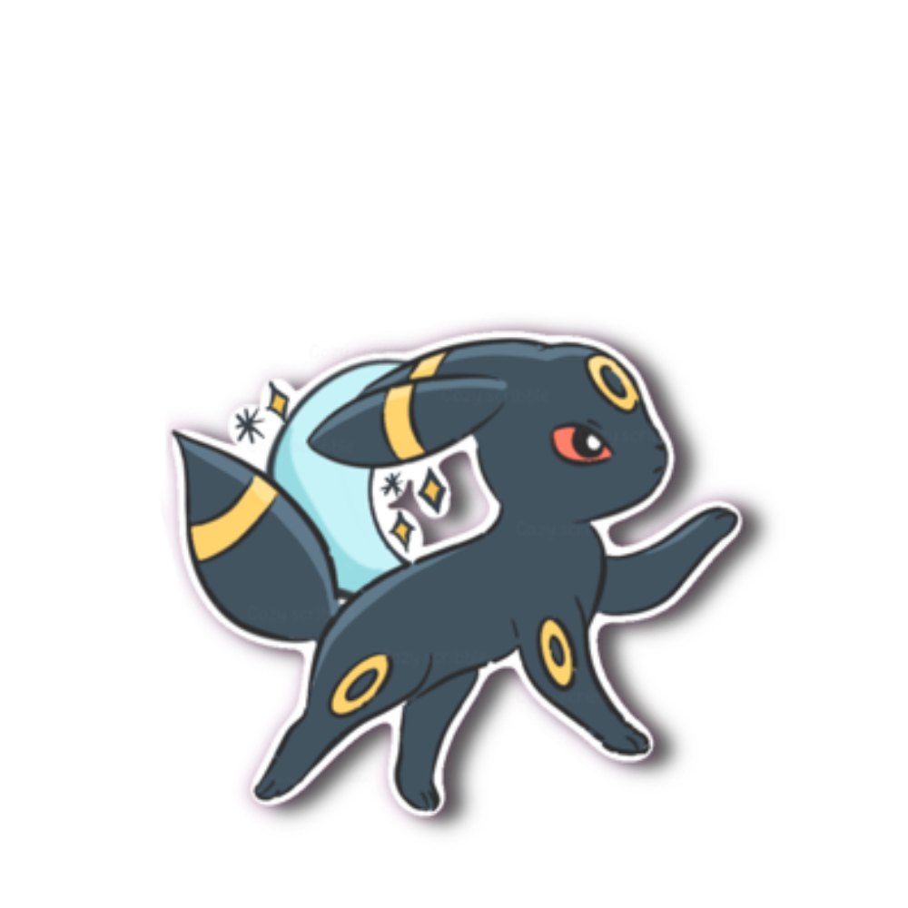 Sparkle Dark Fox Sticker