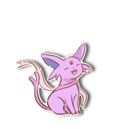 Ribbon Psychic Fox Sticker