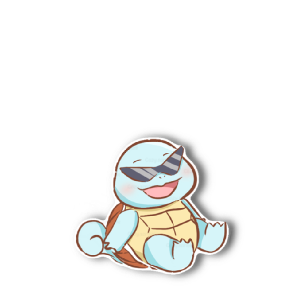 Sunglasses Turtle Sticker
