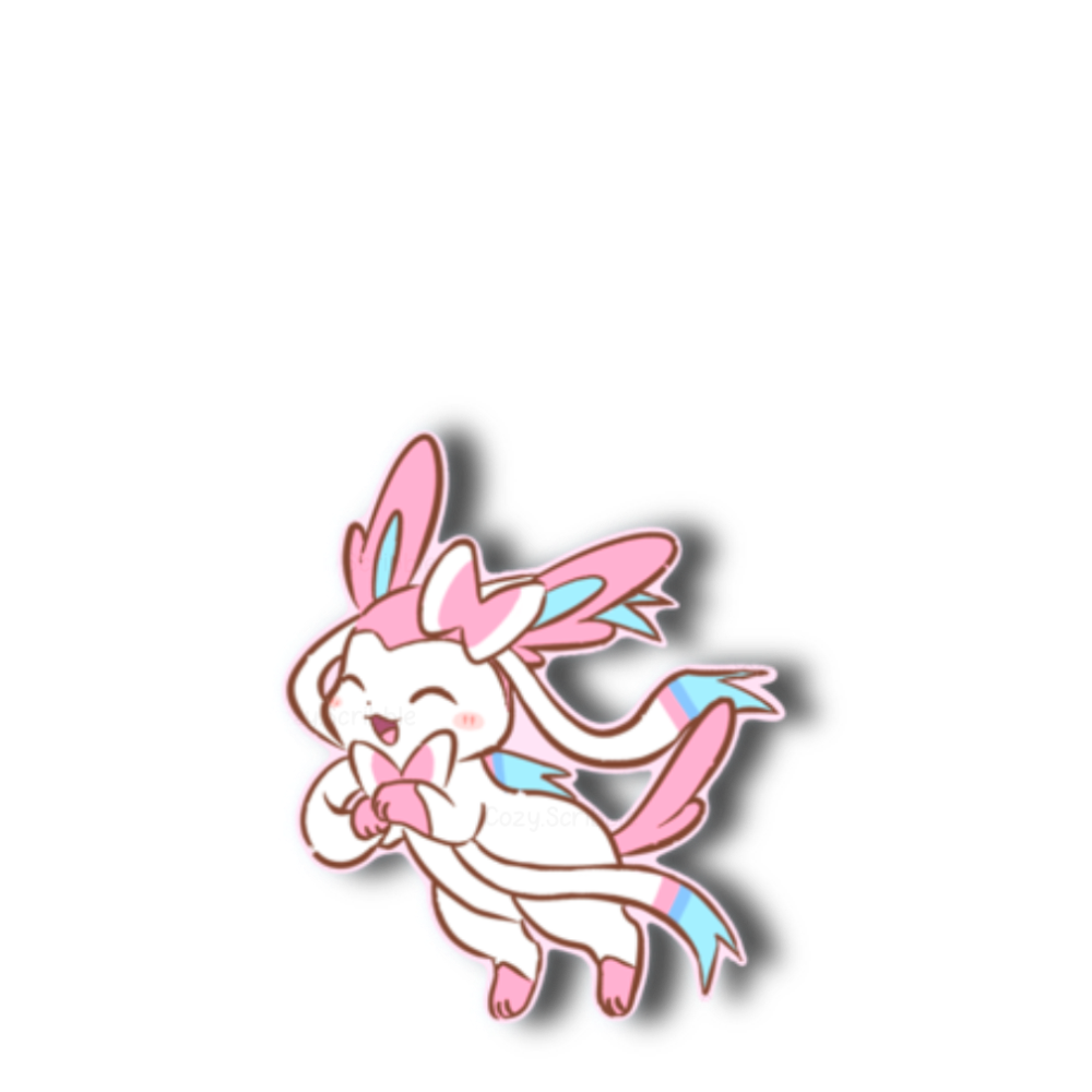 Smiling Pink Fox Sticker