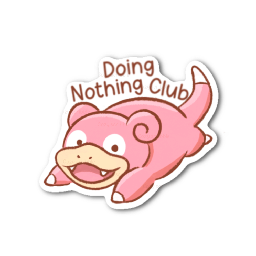 Doing Nothing Club Sticker