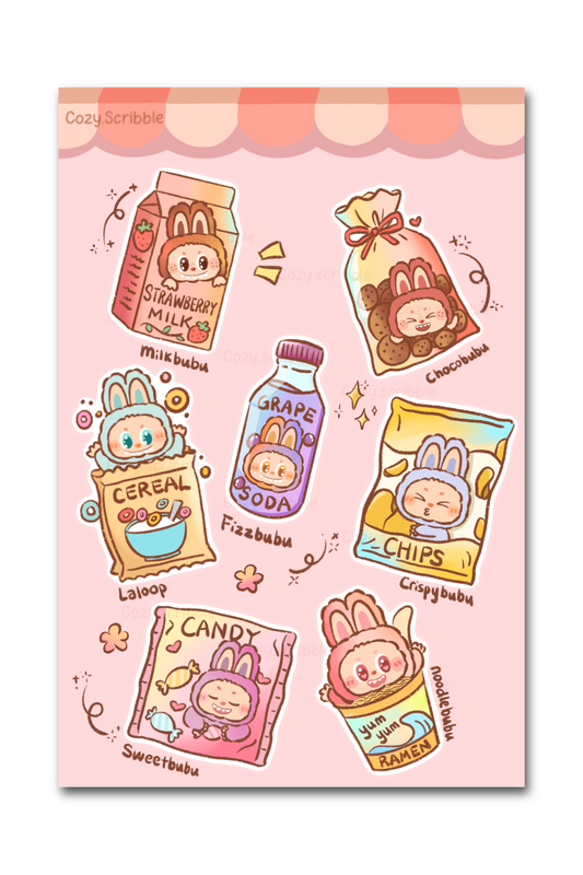 Labu Snacks Sticker Sheet