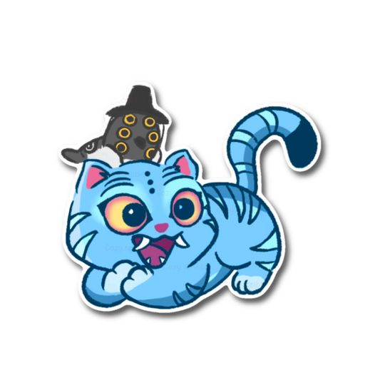 Cheerful Derbi and Sussi Sticker