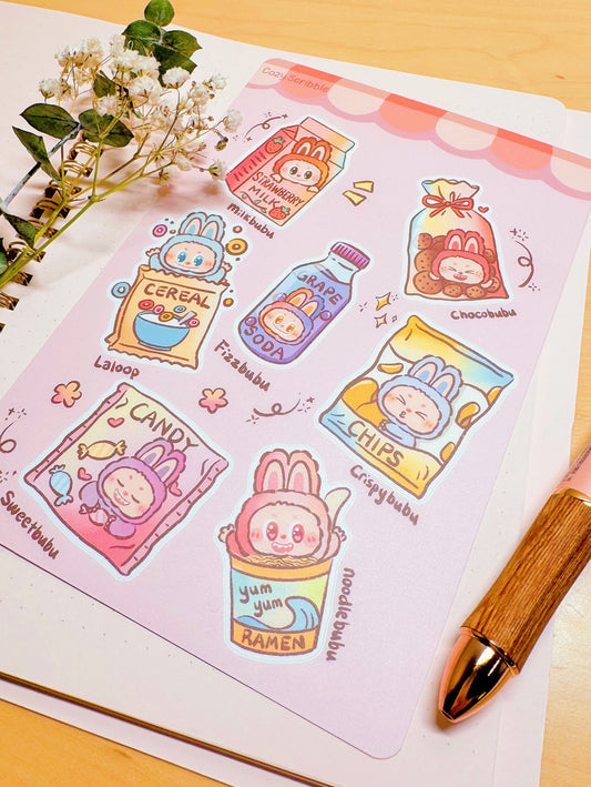 Labu Snacks Sticker Sheet