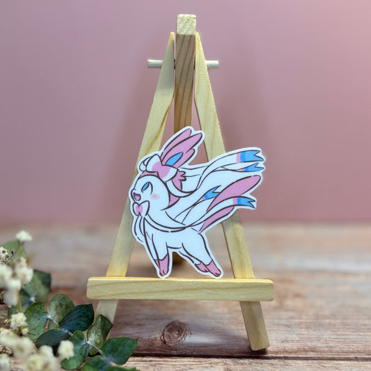 Ribbon Fox Cheerful Sticker