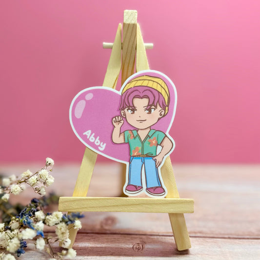 Abby Heart Sticker