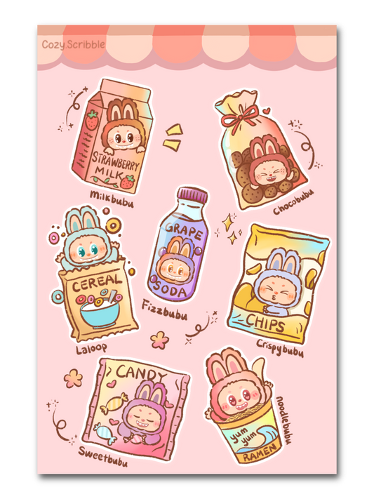 Labu Snacks Sticker Sheet