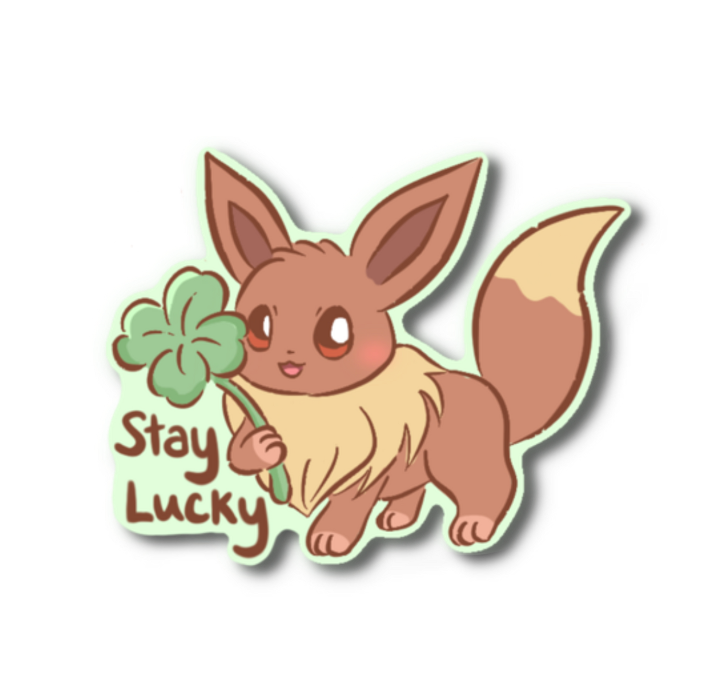 Stay Lucky Fox Sticker