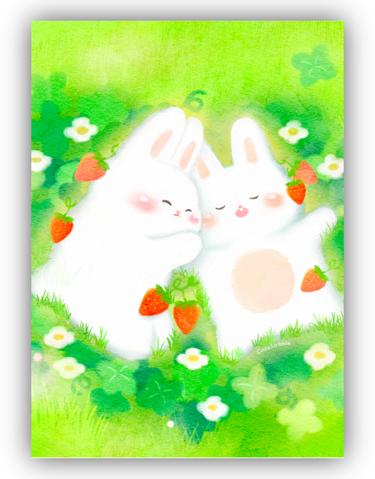 Sleeping Bunnies (5 x 7)