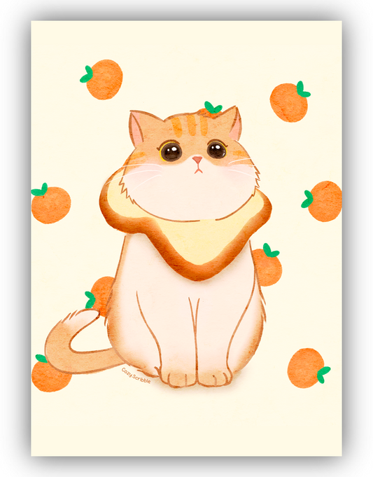 Bread Kitty (5 x 7)