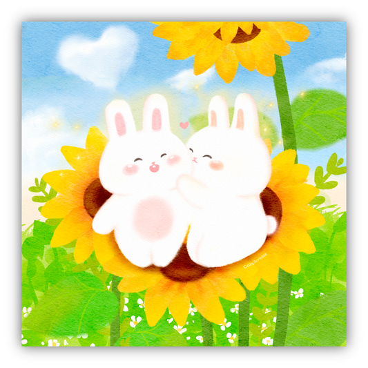 Sunflower Bunnies (8 x 8)