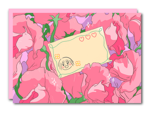 Floral Letter Greeting Card