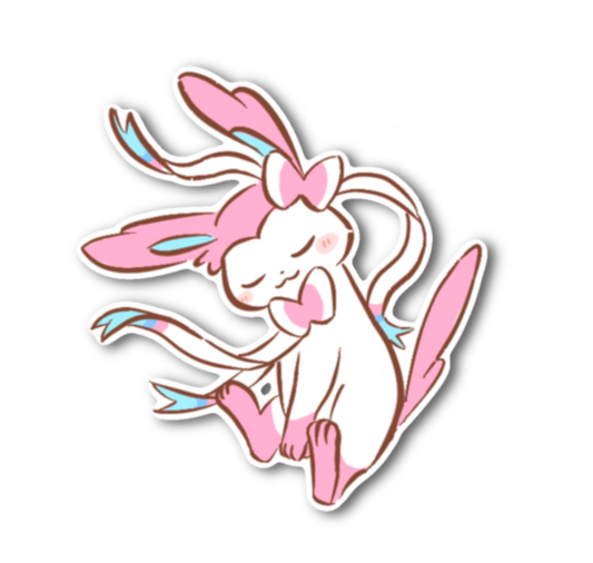Ribbon Fox Sleepy Sticker