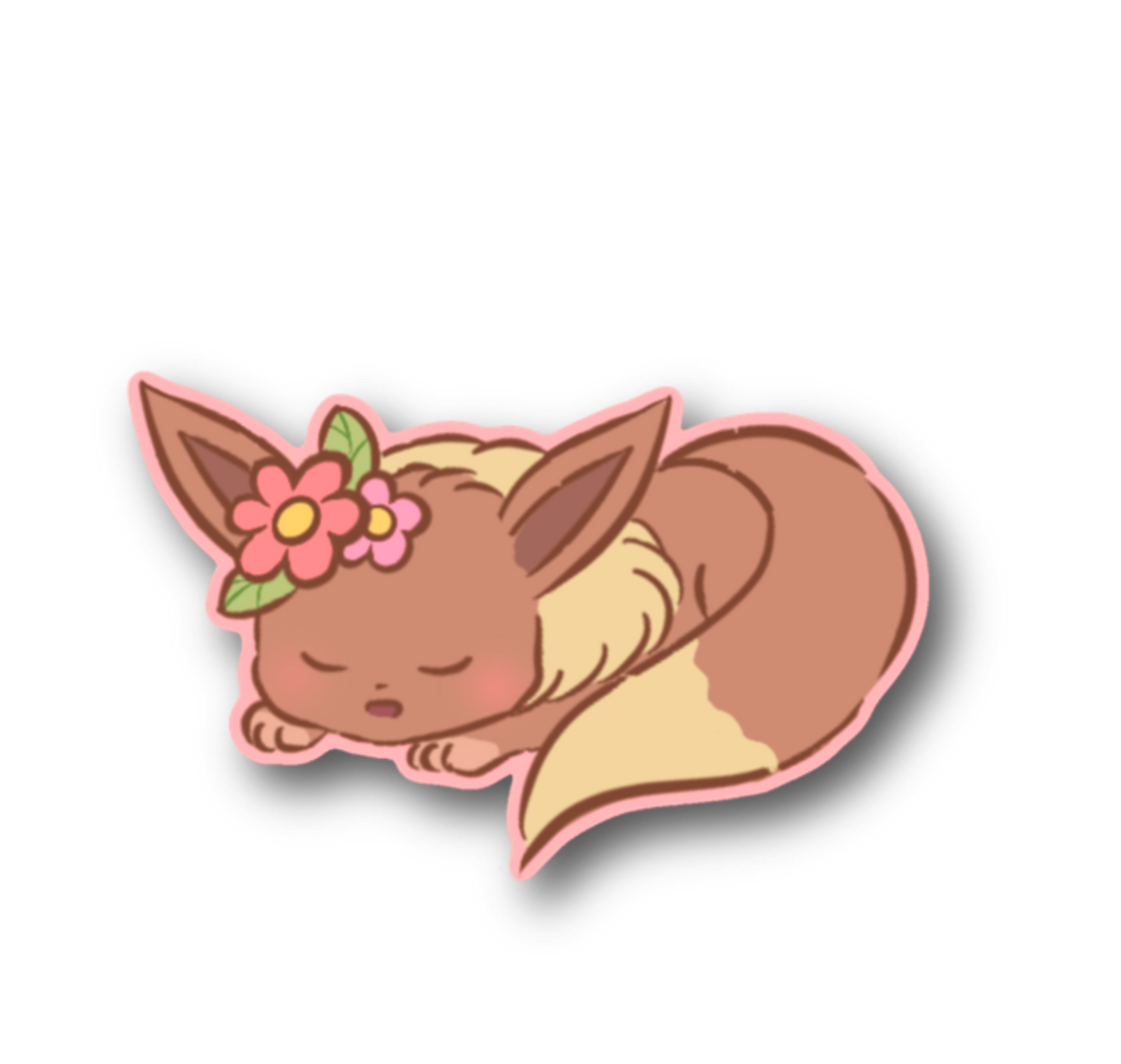 Sleeping Fox Sticker