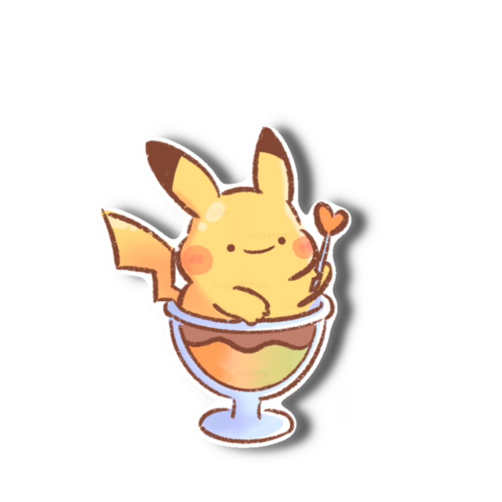 Cupcake Pika Sticker