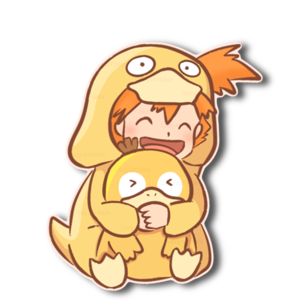 Misty Duckie XL Sticker