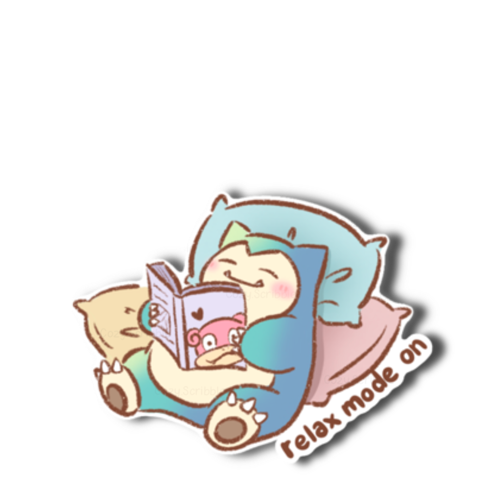Relax Mode On Sticker