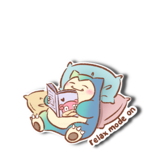 Relax Mode On Sticker