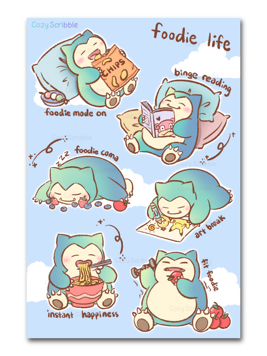 Foodie Life Sticker Sheet