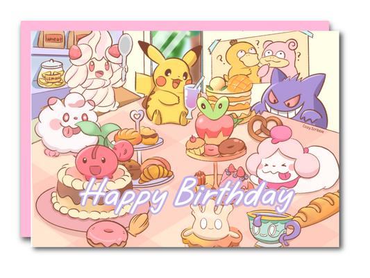 Dessert Birthday Greeting Card