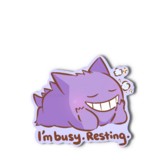 I'm Busy Resting Sticker