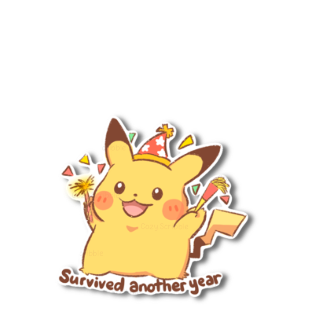 Survived Another Year Sticker