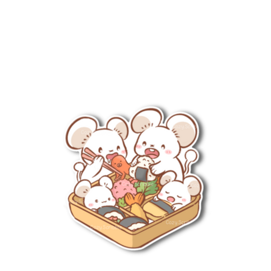 Bento Mouse Family Sticker