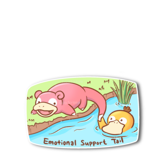 Emotional Support Tail Sticker