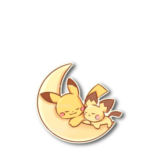 Napping on the Moon Sticker