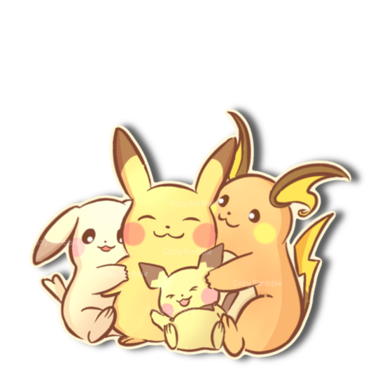 Mouse Family Portrait XL Sticker