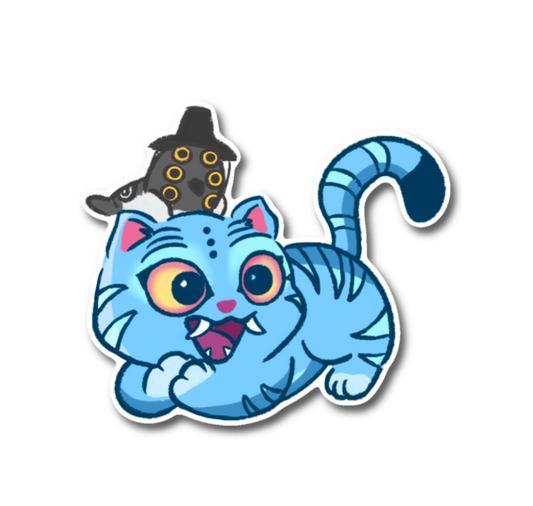 Cheerful Derbi and Sussi Sticker