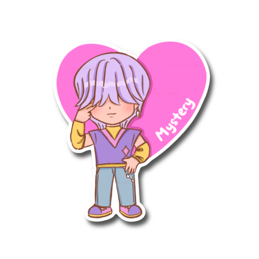 Mystery Heart Sticker