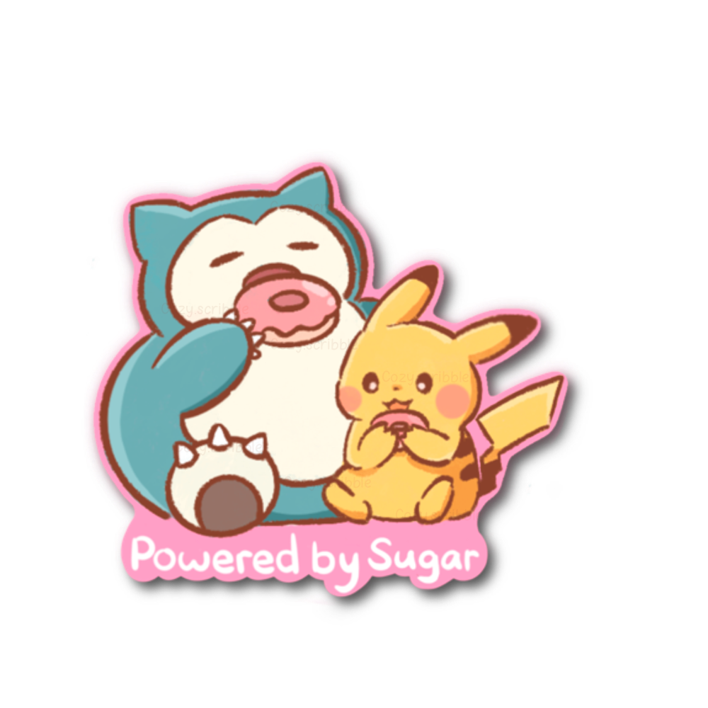 Powered By Sugar Duo Sticker
