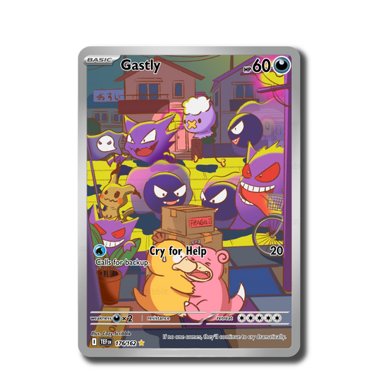 Night Ghost Card Art Sticker