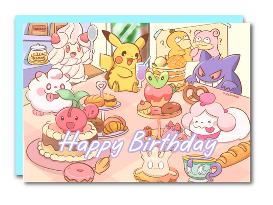 Dessert Birthday Greeting Card