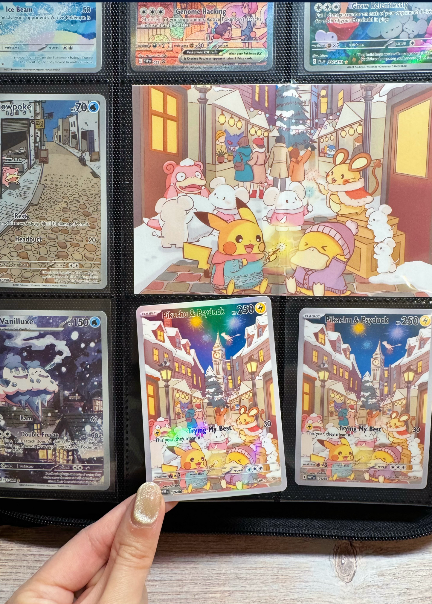 Trying My Best Celebration Card Art Sticker